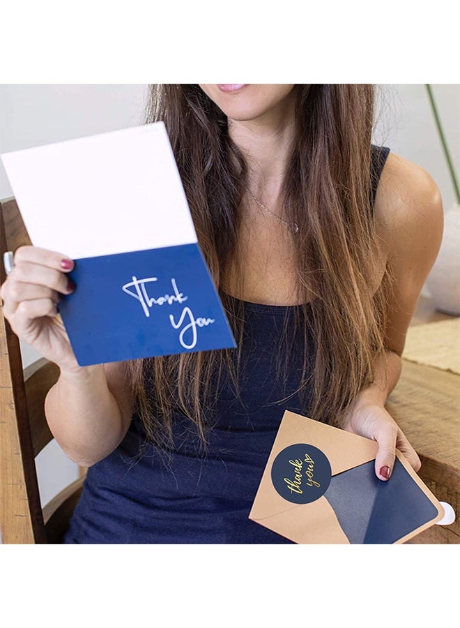 500Pcs Thank You Stickers 1.5", 4-Color Thank You Stickers Roll, Thank You for Small Business Adhesive Sticker Labels, Round Stickers for Business, Birthdays, Weddings, Giveaways, Party - Image 4