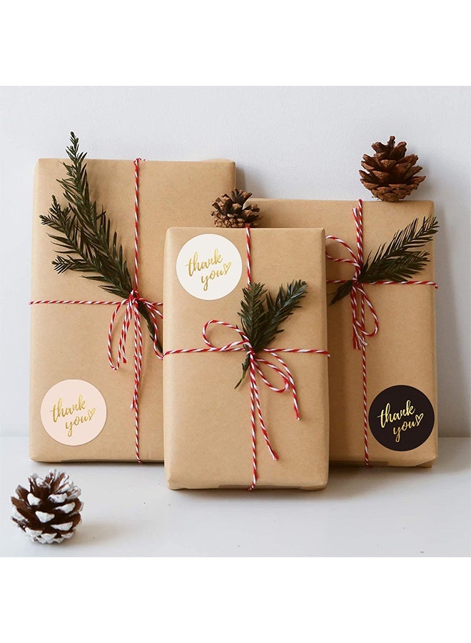 500Pcs Thank You Stickers 1.5", 4-Color Thank You Stickers Roll, Thank You for Small Business Adhesive Sticker Labels, Round Stickers for Business, Birthdays, Weddings, Giveaways, Party - Image 3