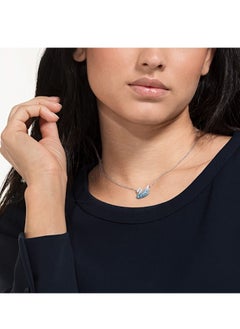 Chomel Studded Iconic Swan Pendant Necklace  - Image 2
