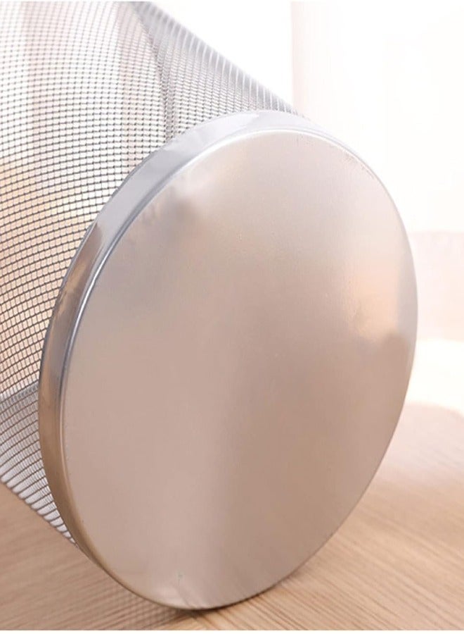 سلة مهملات معدنية فضي - Image 4