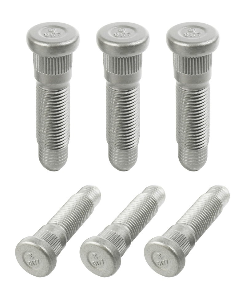 RACOONA 6PCS Wheel StudsM14 x 150 31mm Long Lug Studs Serrated Wheel StudWheel Stud ReplacementCar Accessories Serrated Wheel Studs Lug StudCompatible with Select Models