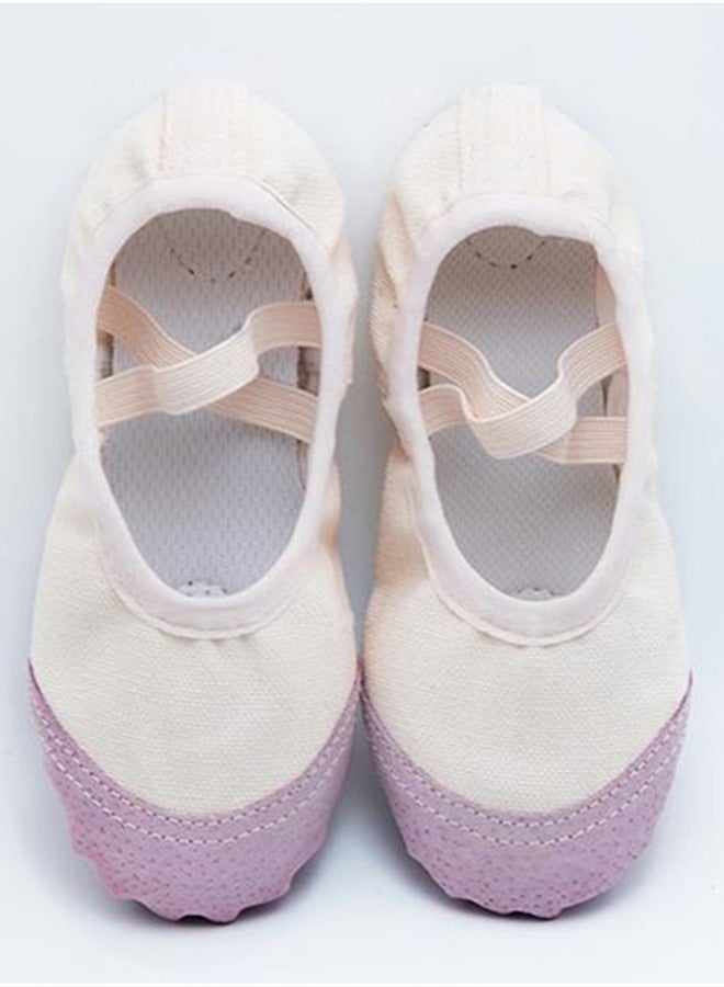 general Soft Bottom Dance Shoes Ballet Yoga Shoes Children Dancing Shoes Beige Color - Image 2