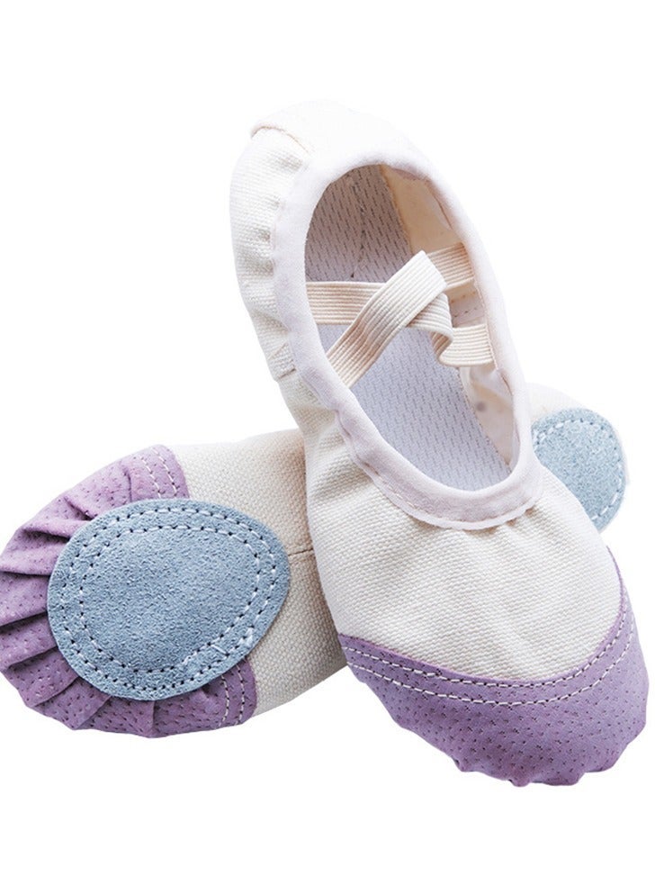 general Soft Bottom Dance Shoes Ballet Yoga Shoes Children Dancing Shoes Beige Color - Image 1