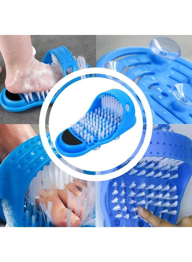 NIBEMINENT Simple Feet Cleaner Brush Blue 28cm - Image 4