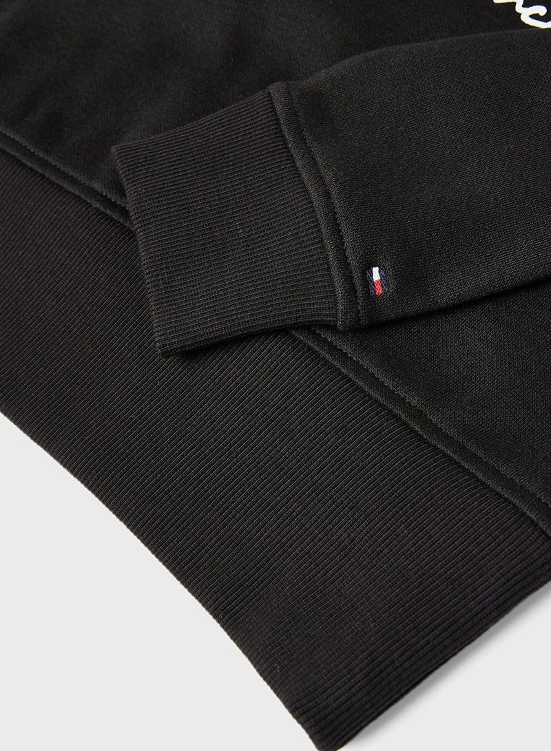 TOMMY HILFIGER Kids Metallic Logo Hoodie - Image 4