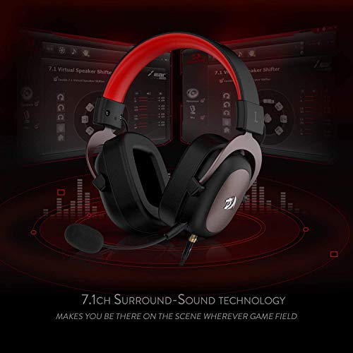 Redragon H510 Zeus Wired Gaming Headset - 7.1 Surround Sound - Memory Foam Ear Pads - 53MM Drivers - Detachable Microphone, Works for Multi-Platforms PC, PS4/3 & Xbox One/Series X, NS - Image 4
