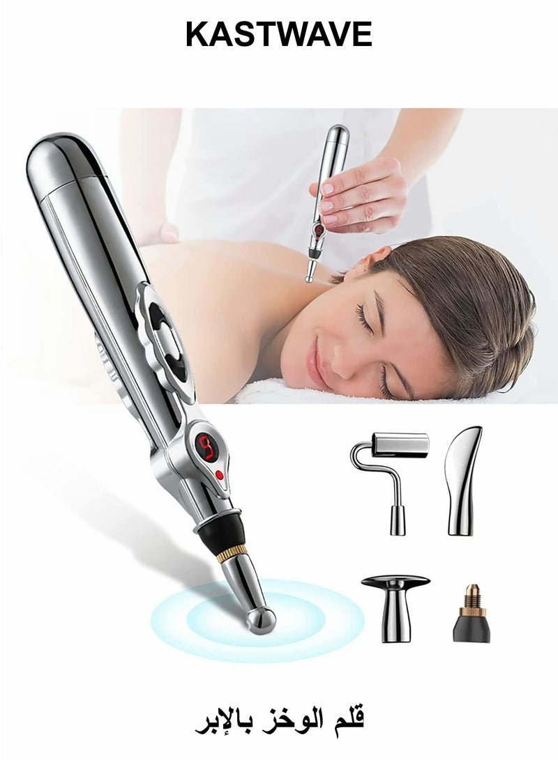 KASTWAVE Acupuncture Pen, 5-in-1Electronic Acupuncture Massage Pen Pain Relief Therapy/Powerful Meridian Energy Pen Chinese Medicine accupuncture for Health Life - Image 1