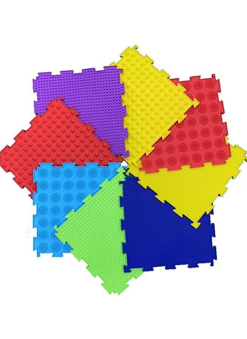 The White Shop - THE WHITE SHOP 8PCS Set of Sensory Mat: Orthopedic Massage Puzzle Floor Mats for Kids - Image 1