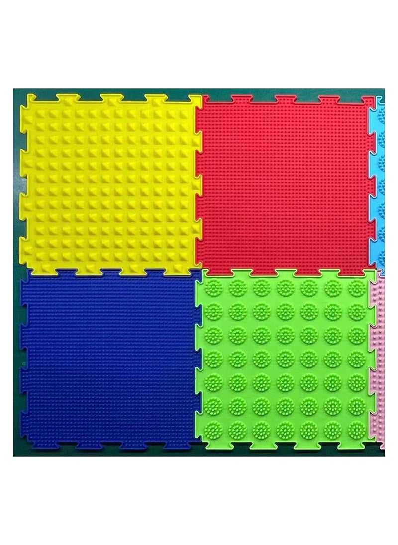 The White Shop - THE WHITE SHOP 8PCS Set of Sensory Mat: Orthopedic Massage Puzzle Floor Mats for Kids - Image 1