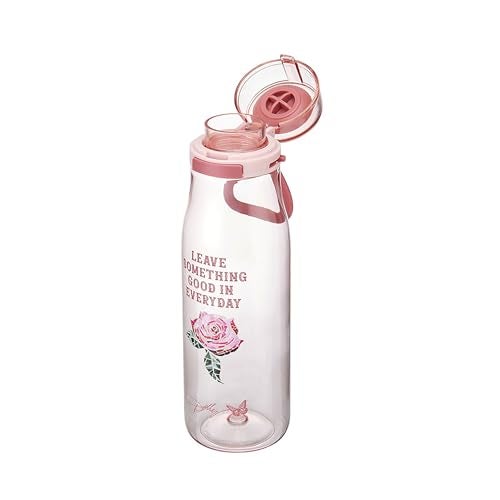 Dolly Parton Water Bottle, Made From Durable Tritan, Leakproof One Touch Flip Lid And Handle For Easy Carrying, 24 Ounce, Pink Rose - Image 5