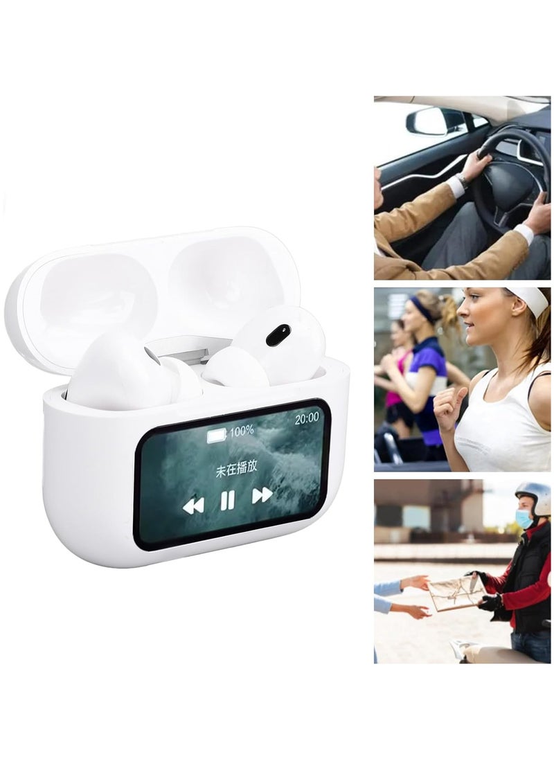 AWALOR - ANC+ENC double noise reduction to Listen Touch Screen Control Earbuds Headphones 360 Stereo with Noise Cancellation - Image 1