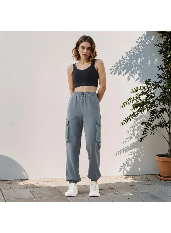 كابا كابا بنطال رياضي بقصة مريحة بجيوب