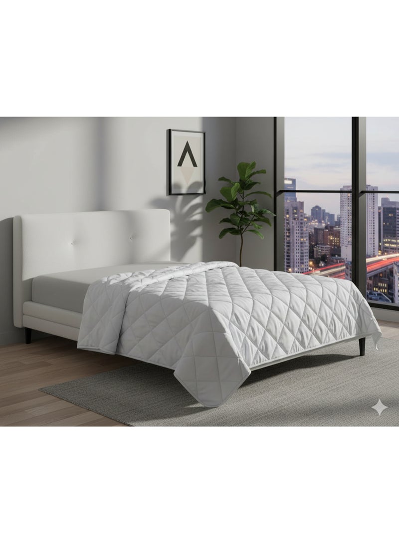 Harmony Home Mattress Protector – Double/Full (140 × 200 cm) | Pack of 1 |  Spill & Dust Resistant - Image 1