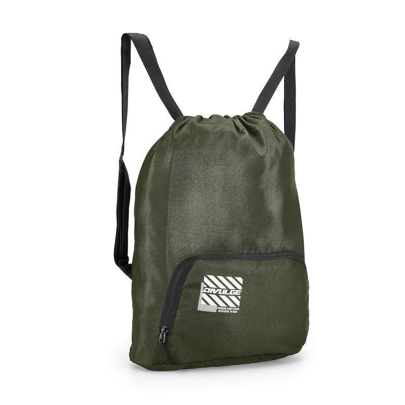 DIVULGE Meteor18 liters Polyester Drawstring bag, daypack Gym bag Rucksack Backpack With Zip Pocket - Image 3