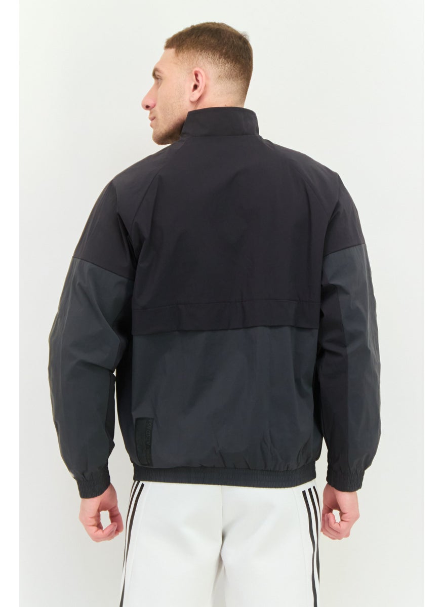 Adidas Men Sportswear Fit Long Sleeves Training Jacket, Black  - Image 2