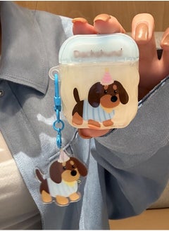 Cute Penguin Sausage Dog Illustration Apple Bluetooth Earphone Protective Cover