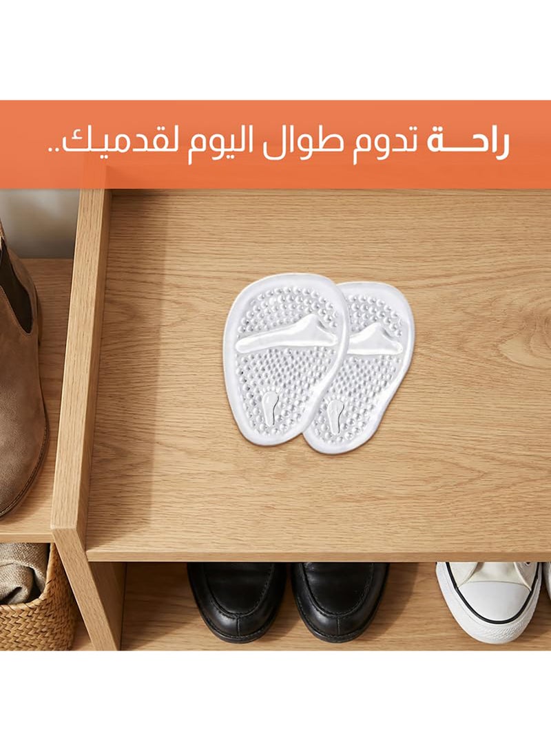 Tishta Toe & Forefoot Pads - Anti Slip Front Foot Cushion for Daily Comfort and Stability - Soft Padding Design for Walking and Standing - (One Size) - (Silicone Gel)-Model 2 - Image 2