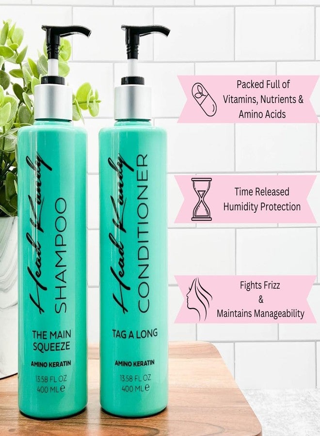 Head Kandy Sqaud Goals Amino Keratin Shampoo & Conditioner Bundle | The Besties | For Colored Hair | Salon Quality, For Dry, Damaged Hair & Growth - Image 2