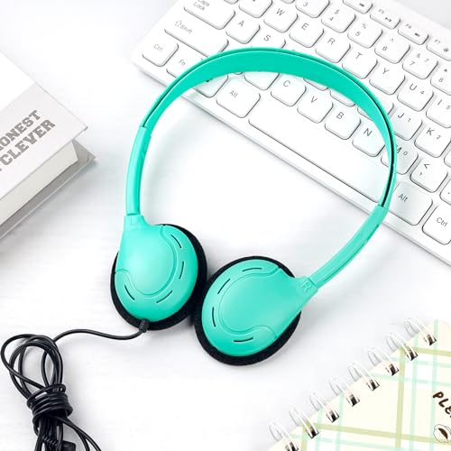 ZNXZXP Headphones Bulk 20 Pack for School Classroom School Student,Class Set of Headphones for Students Computer,Library,Online Lesson and Testing 3.5mm Jack (10 Multi Color) - Image 4
