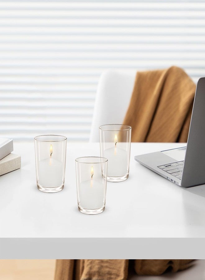 BINYUAN White Votive Candles - Pack of 24, Up to 12 Hours Burn Time, 100% Fully Refined Paraffin Wax, Smokeless, Unscented, for Home Decor, Spa, Weddings, Birthdays, Holidays, Party - Image 4