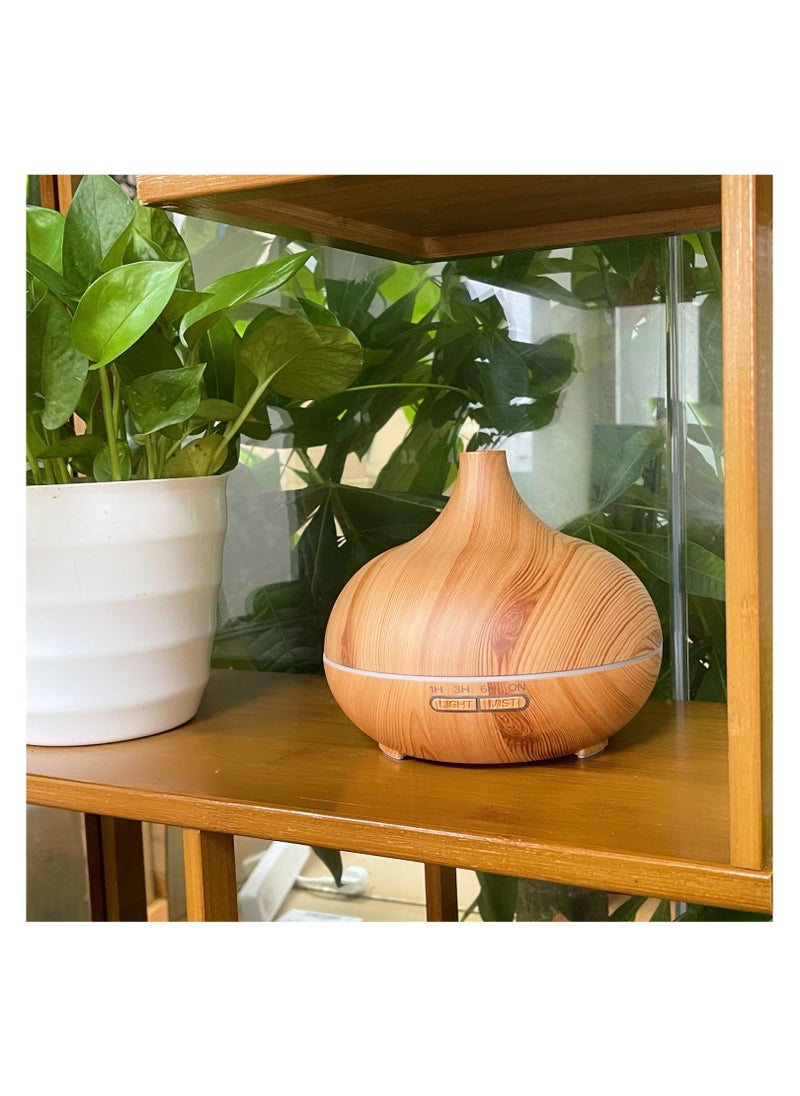 Aroma - Aroma Diffuser and Humidifier with Night Light in an Elegant Wooden Design - Image 1