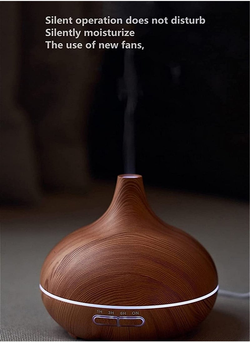 Aroma - Aroma Diffuser and Humidifier with Night Light in an Elegant Wooden Design - Image 1