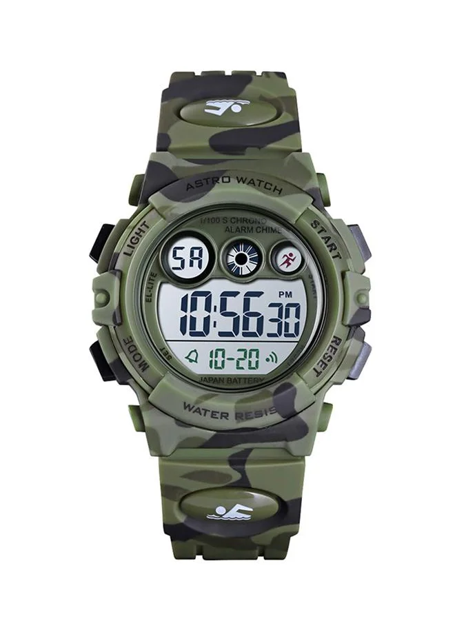 أسترو Astro A9933-PPHS Kids Digital Display Watch & Plastic Strap Green