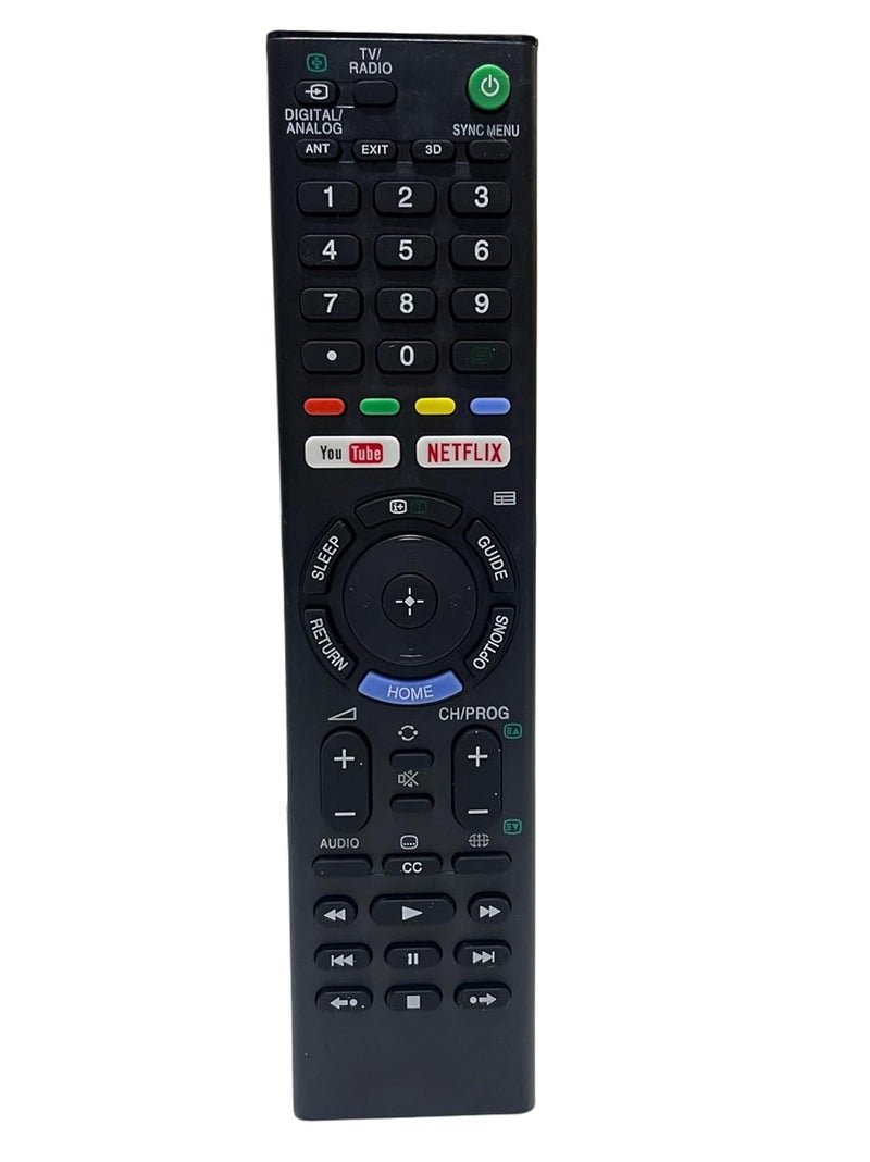 KPDP Remote Control Compatible for Remote Compatible with Sony LED Smart TV 4k Without Voice Command with Netflix & P-Video hot Keys - Image 1