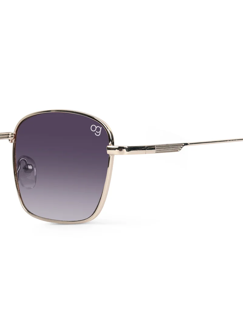 Woggles UV- Protected  Golden Rectangle Sunglasses