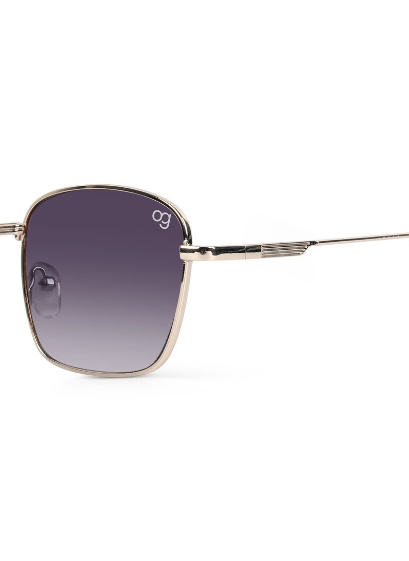 Woggles UV- Protected  Golden Rectangle Sunglasses  - Image 2