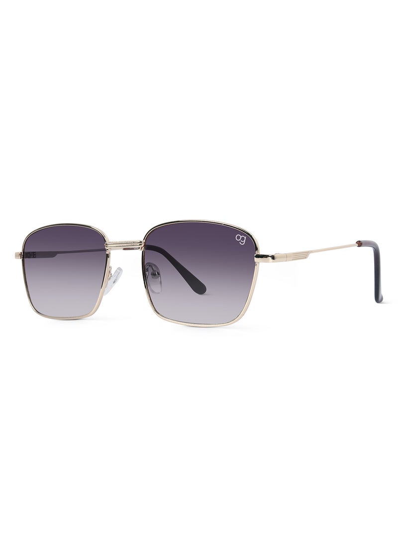 Woggles UV- Protected  Golden Rectangle Sunglasses  - Image 4