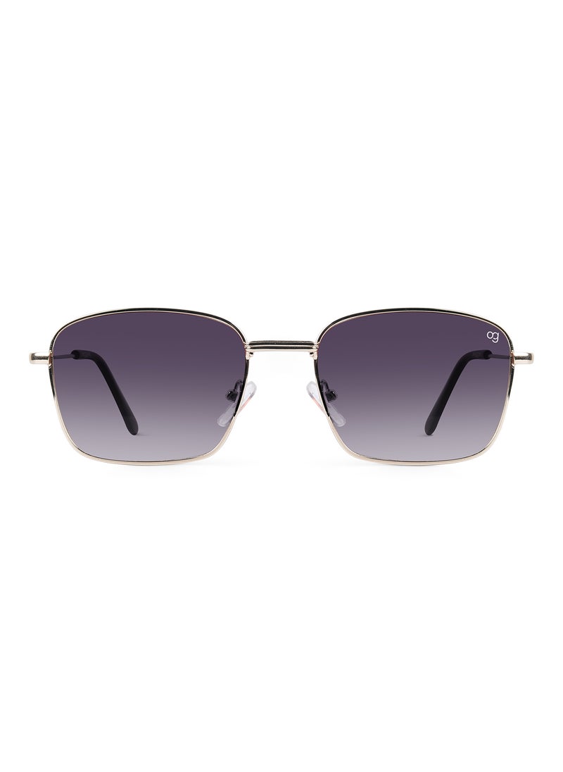 Woggles UV- Protected  Golden Rectangle Sunglasses  - Image 3