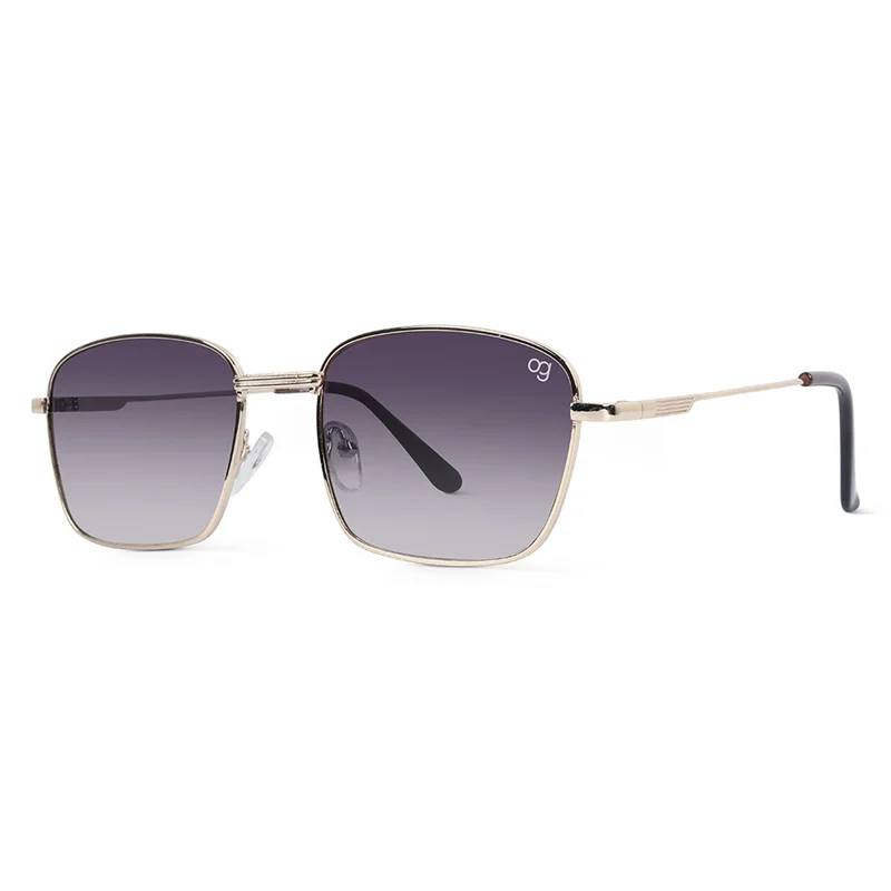 Woggles UV- Protected  Golden Rectangle Sunglasses
