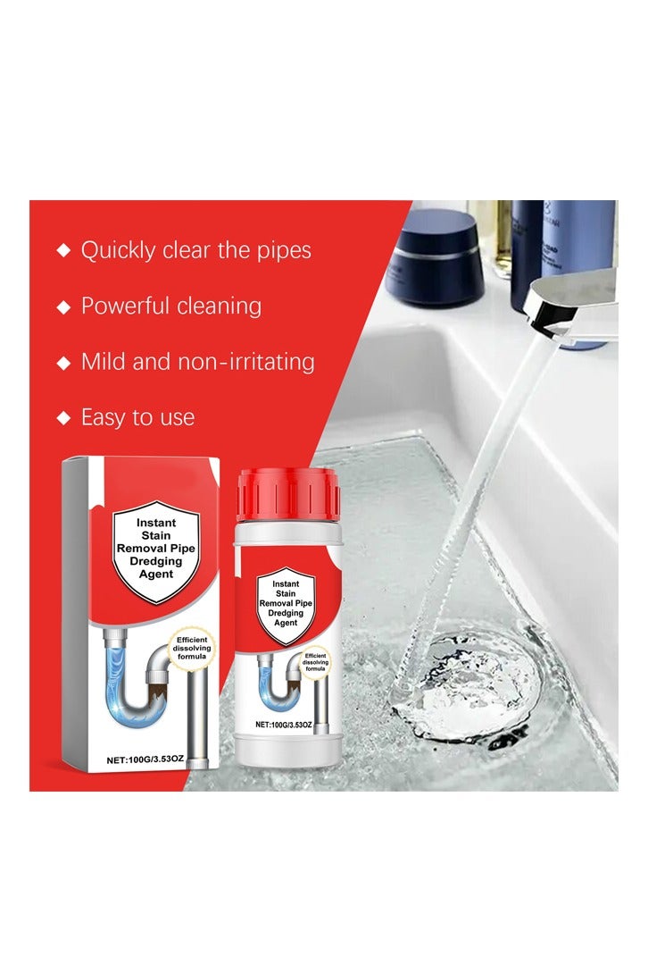 1-Bottle Instant Stain Removal Pipe Dredging Agent,Clean Dredge Agent for Solving Pipeline Blockage - Image 2