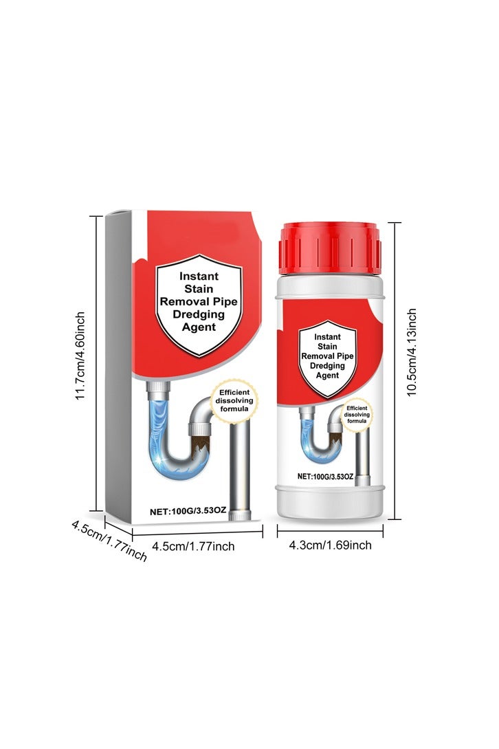 1-Bottle Instant Stain Removal Pipe Dredging Agent,Clean Dredge Agent for Solving Pipeline Blockage - Image 1