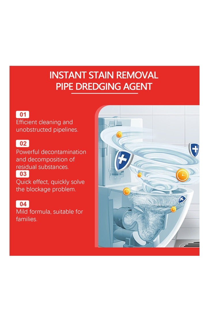 1-Bottle Instant Stain Removal Pipe Dredging Agent,Clean Dredge Agent for Solving Pipeline Blockage - Image 3