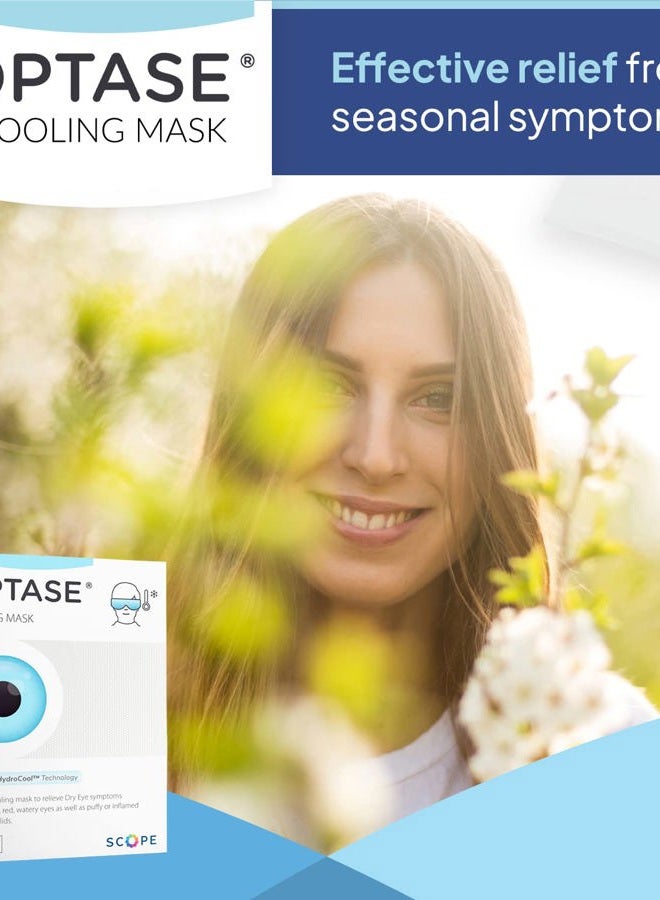 OPTASE Cooling Mask – Gel Eye Mask for Dry Eyes and Seasonal Inflammation Relief – Cold Compress with Innovative HydroCool Technology - Image 3
