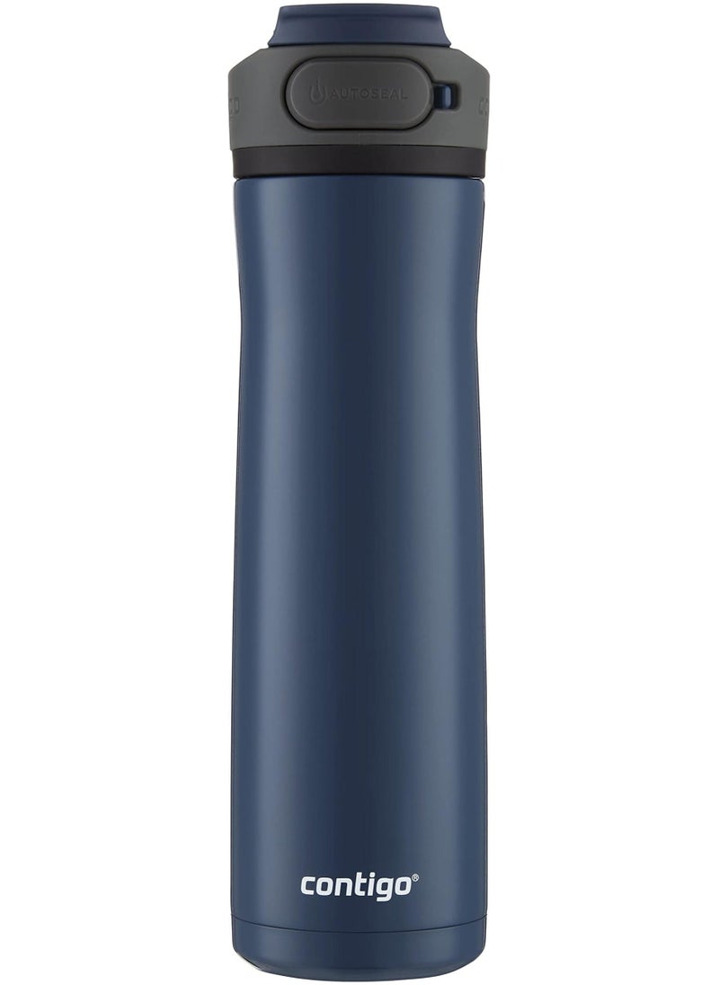 Contigo - Contigo Cortland Chill 2.0 Stainless Steel Vacuum-Insulated Water Bottle with Spill-Proof Lid, Keeps Drinks Hot or Cold for Hours with Interchangeable Lid, 24oz, Blueberry - Image 1