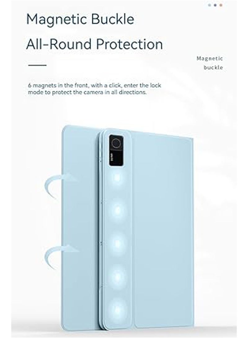 عام حالة لوحة مفاتيح متوافقة مع شاومي ريدمي باد إس إي بحجم 11 بوصة، حالة قابلة للطي ومغناطيسية للتابلت مع لوحة مفاتيح بلوتوث قابلة للانفصال، تشمل لوحة المفاتيح والفأرة لـ ريدمي باد إس إي - Image 5