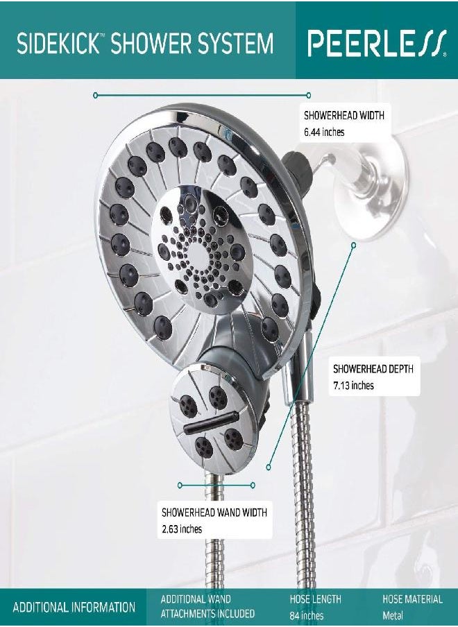 Peerless - Peerless 76465D Sidekick Two-in-One Shower Combo, Chrome - Image 1