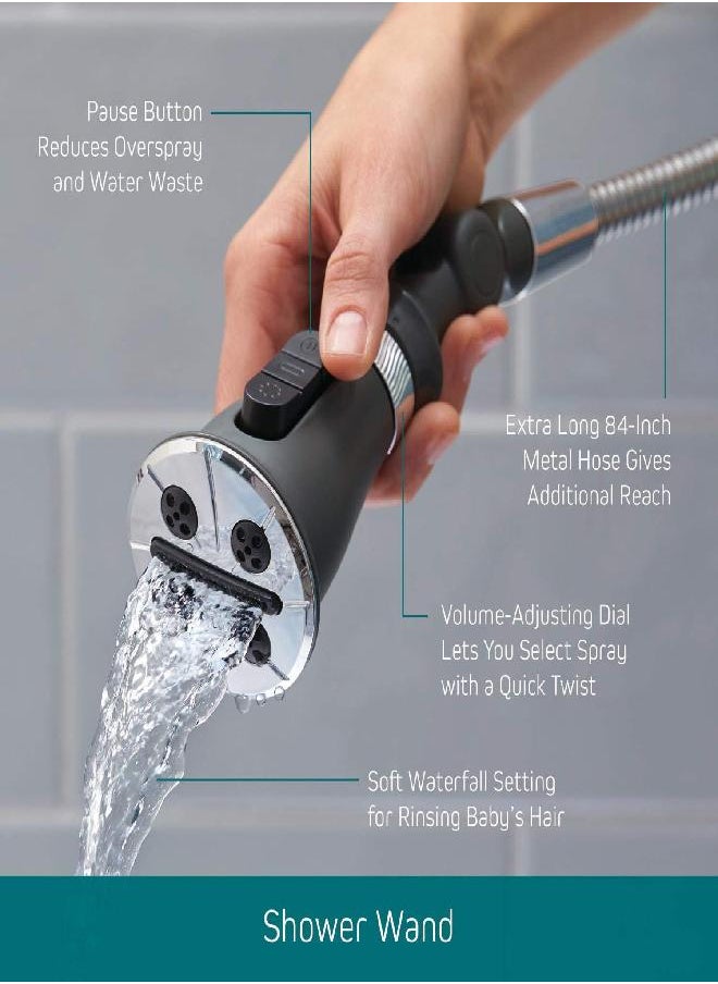 Peerless - Peerless 76465D Sidekick Two-in-One Shower Combo, Chrome - Image 1