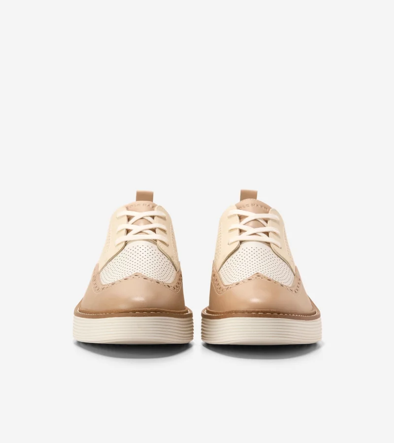 COLE HAAN Women's ØriginalGrand Platform Wingtip Oxfords