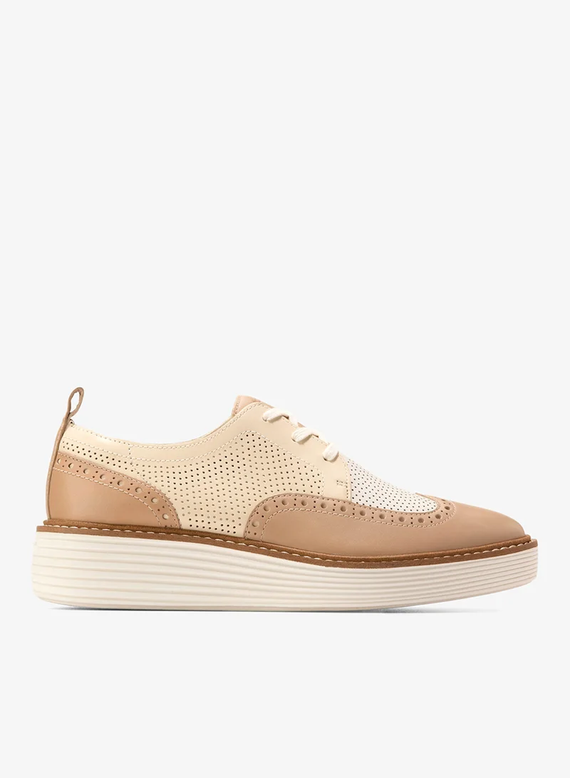 COLE HAAN Women's ØriginalGrand Platform Wingtip Oxfords