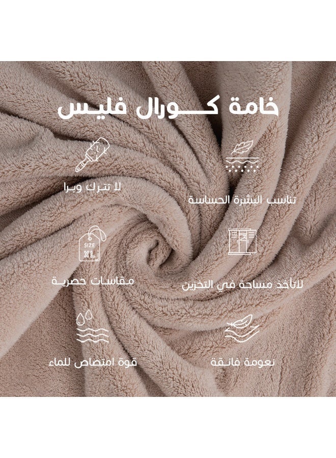 Reefi Women's Elegant Quick-Dry Towel, Beige, M - Image 5