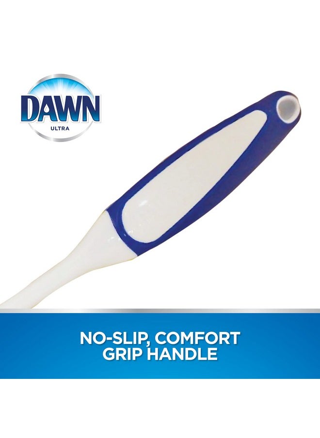 Dawn - Ultra Puff Glassware And Dish Cleaning Brush 11.1" X 2.5" X 2.5" Blue/White - Image 1