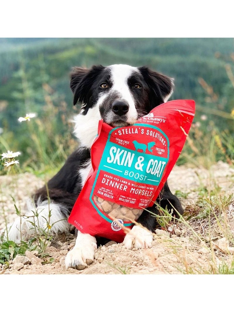 Stella & Chewys Skin & Coat Grass Fed Lamb & Wild Caught Salmon Dog Freez Dried Food 13oz  - Image 2