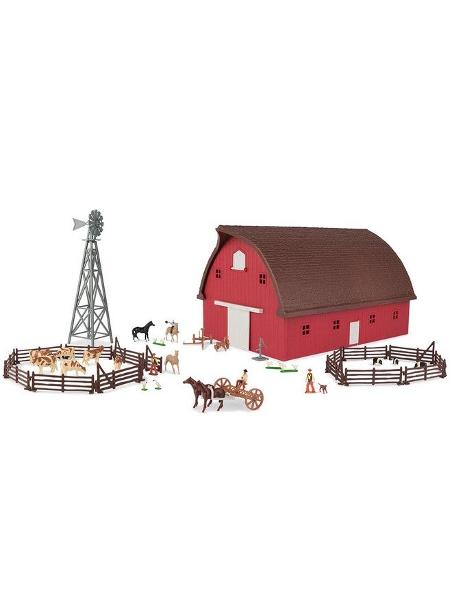 John Deere Round Barn Set 1/64 Scale Play Set with Accessories 73 Pieces