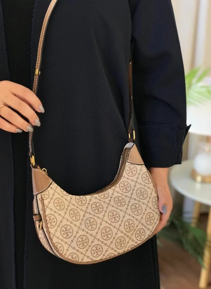 Burch T Monogram Crescent shoulder bag - Image 3