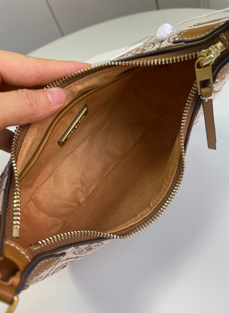 Burch T Monogram Crescent shoulder bag - Image 5