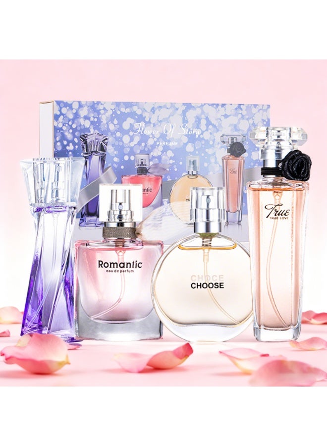 Beautiful 4-Piece Women's Perfume Set (25ml each) - Encounter Life, Beautiful Life, Precious Love, Enchantment - Image 1